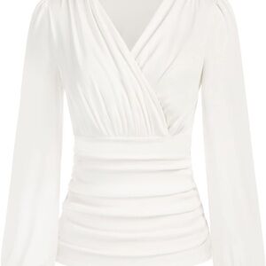 Elegant White Women's Top